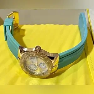 NIB Invicta Lady Wildflower Collection Gold-Tone Light Blue Watch Invicta | Accessories | Nib Invicta Lady Wildflower  main image 2